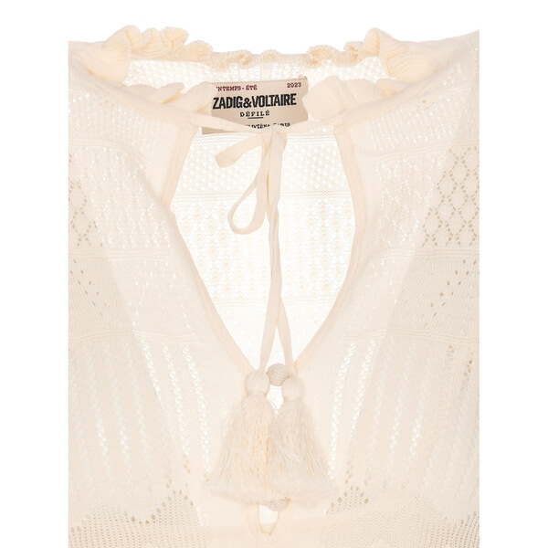Zadig & Voltaire Memphis Pointelle Maxi Cotton Dress Zadig & Voltaire Memphis Pointelle Maxi Cotton Dress