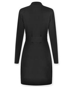Reiss Elisha Double-Breasted Knit Mini Dress