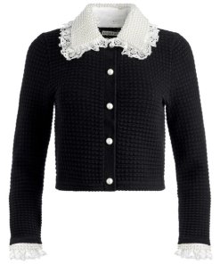 Alice + Olivia Noella Embellished Buttoned Cardigan