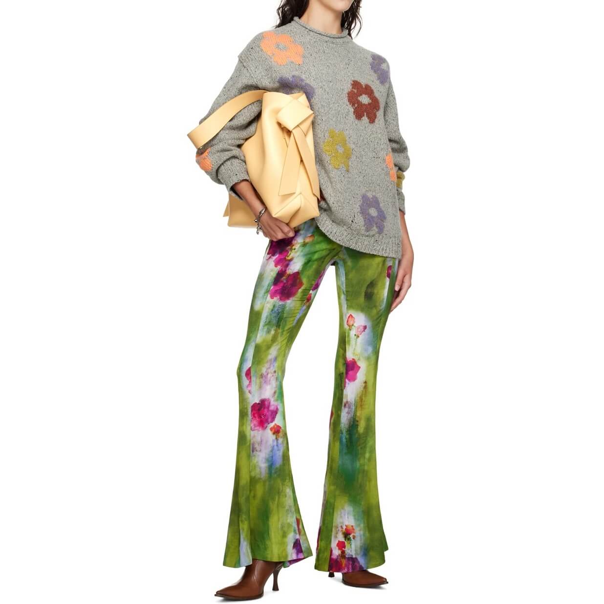 Acne Studios Floral Jacquard Wool-Blend Sweater – evaChic