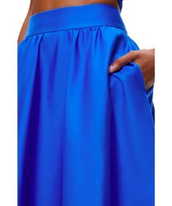 Alice + Olivia Earla High-Waist Midi Skirt