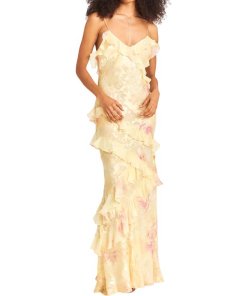 LoveShackFancy Rialto Maxi Ruffled Dress