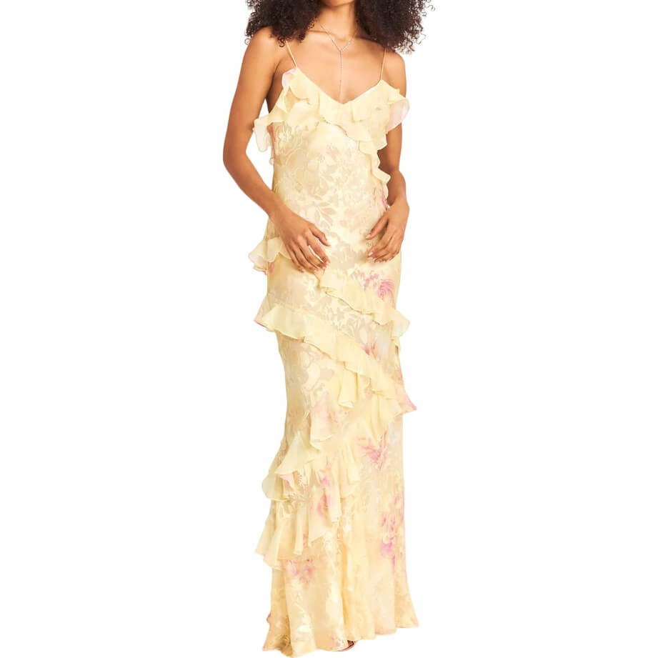 knee length dresses for ladies Rialto Lace Maxi Dress ~ Ivory – Shake Your Bon Bon main image 0