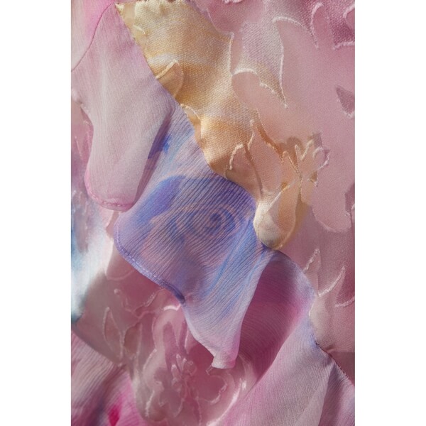 strapless open back dress Rialto Pastel Ruffle Maxi Dress main image 1