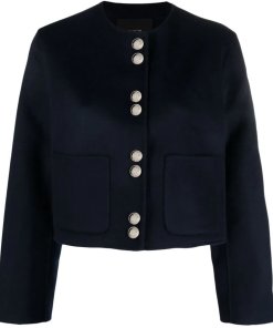 Maje Vivta Cropped Knit Jacket