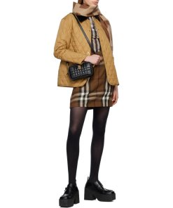 Burberry Dranefeld Corduroy-Collar Quilted Jacket