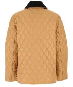 Burberry Dranefeld Corduroy-Collar Quilted Jacket