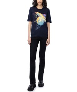 Zadig & Voltaire Ida Embellished Short-Sleeve Sweater