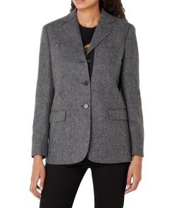 The Kooples Herringbone Wool Blazer