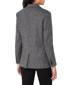 The Kooples Herringbone Wool Blazer