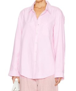 R13 Seamless Oversize Button-Up Shirt