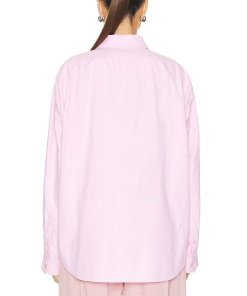 R13 Seamless Oversize Button-Up Shirt