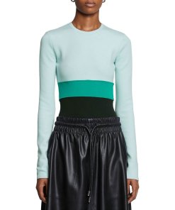 Proenza Schouler White Label Colorblock Jersey Bodysuit