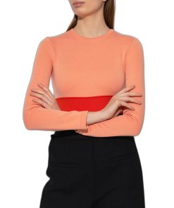 Proenza Schouler White Label Colorblock Jersey Bodysuit