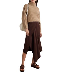 Nili Lotan Layla Ribbed Cashmere Turtleneck Sweater