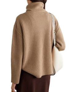 Nili Lotan Layla Ribbed Cashmere Turtleneck Sweater