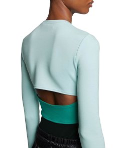 Proenza Schouler White Label Colorblock Jersey Bodysuit