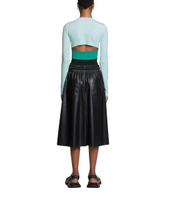 Proenza Schouler White Label Colorblock Jersey Bodysuit