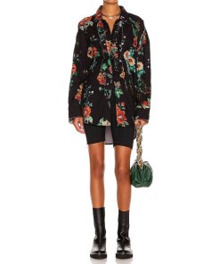 R13 Useless Treasures Drop Neck Tuxedo Shirt