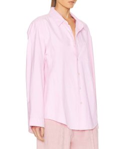 R13 Seamless Oversize Button-Up Shirt
