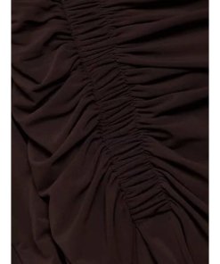 A.L.C. Adeline Ruched Asymmetric Midi Skirt
