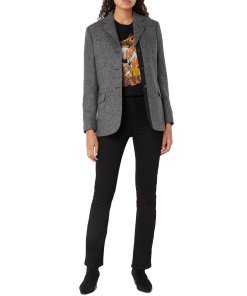 The Kooples Herringbone Wool Blazer