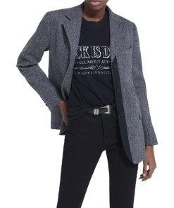 The Kooples Herringbone Wool Blazer