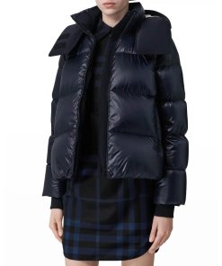 Burberry Ganton Logo-Print Quilted Puffer Jacket