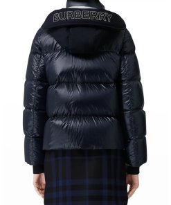 Burberry Ganton Logo-Print Quilted Puffer Jacket