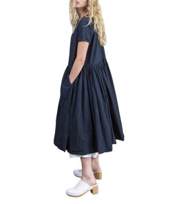 Casey Casey Pasha Rouch Short-Sleeve Dress