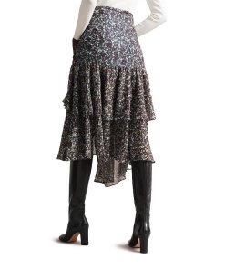Ted Baker Chloei Ruched Waterfall Chiffon Midi Skirt