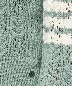 Thom Browne Irish Pointelle Cable 4-Bar Merino Sweater
