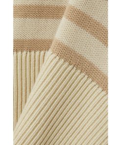 2023121703 Toteme Signature Stripe Turtleneck Wool-Blend Sweater