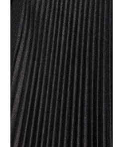 Theory Pleated Flannel Combo Midi Skirt
