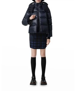 Burberry Ganton Logo-Print Quilted Puffer Jacket