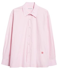 Alexanderwang.T Apple Patch Button-Up Long-Sleeve Shirt