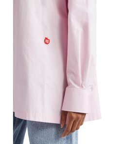 Alexanderwang.T Apple Patch Button-Up Long-Sleeve Shirt