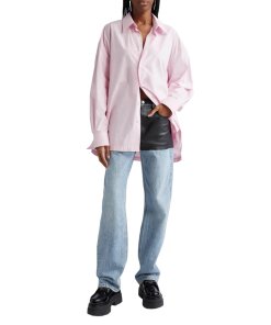 Alexanderwang.T Apple Patch Button-Up Long-Sleeve Shirt