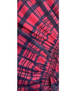 LoveShackFancy Martini Plaid Ruffle Long Dress
