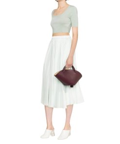 Joseph Smithfield Silk Habotai Pleated Skirt