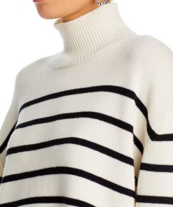 Anine Bing Courtney Striped Wool-Cashmere Sweater