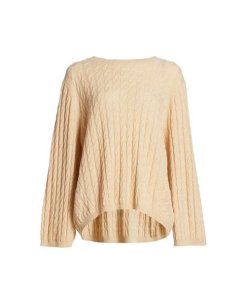 toteme-Neutrals-Cable-knit-Cashmere-Sweater-in-natural-color