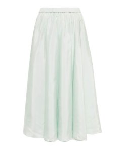 Joseph Smithfield Silk Habotai Pleated Skirt