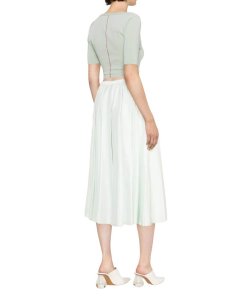 Joseph Smithfield Silk Habotai Pleated Skirt