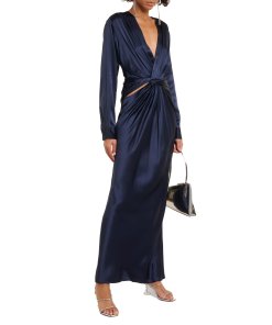 Christopher Esber Triquetra Twist Silk Maxi Dress