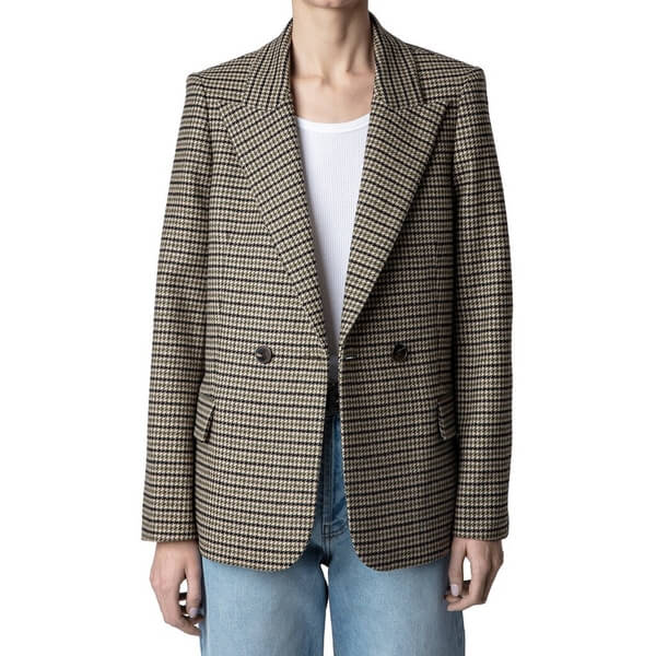 Zadig & Voltaire Visit Car Patch Wool-Blend Blazer – evaChic