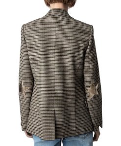 Zadig & Voltaire Visit Car Patch Wool-Blend Blazer