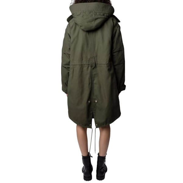 未使用★GOOD GRIEF Sweat Coat  カーキ Klimi Military Green Cotton Parka | Zadig&Voltaire