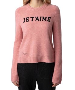 Zadig & Voltaire Lili Je T'Aime Cashmere Sweater