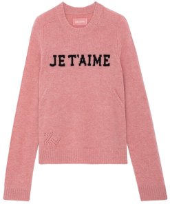 Zadig & Voltaire Lili Je T'Aime Cashmere Sweater